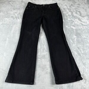 LRL Lauren Jeans Bootcut Jeans Women 10P Black Preppy Americana Capsule Wardrobe